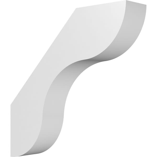 Ekena Millwork 3-in. W x 14-in. D x 14-in. H Carmel Architectural Grade PVC Knee Brace BRCP03X14X14CAR - main